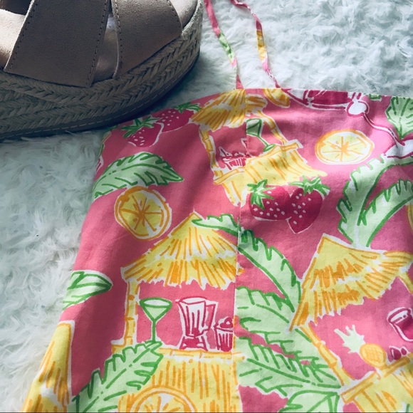 🍓 Lilly Pulitzer juice bar vintage shift dress 14 - Picture 2 of 8